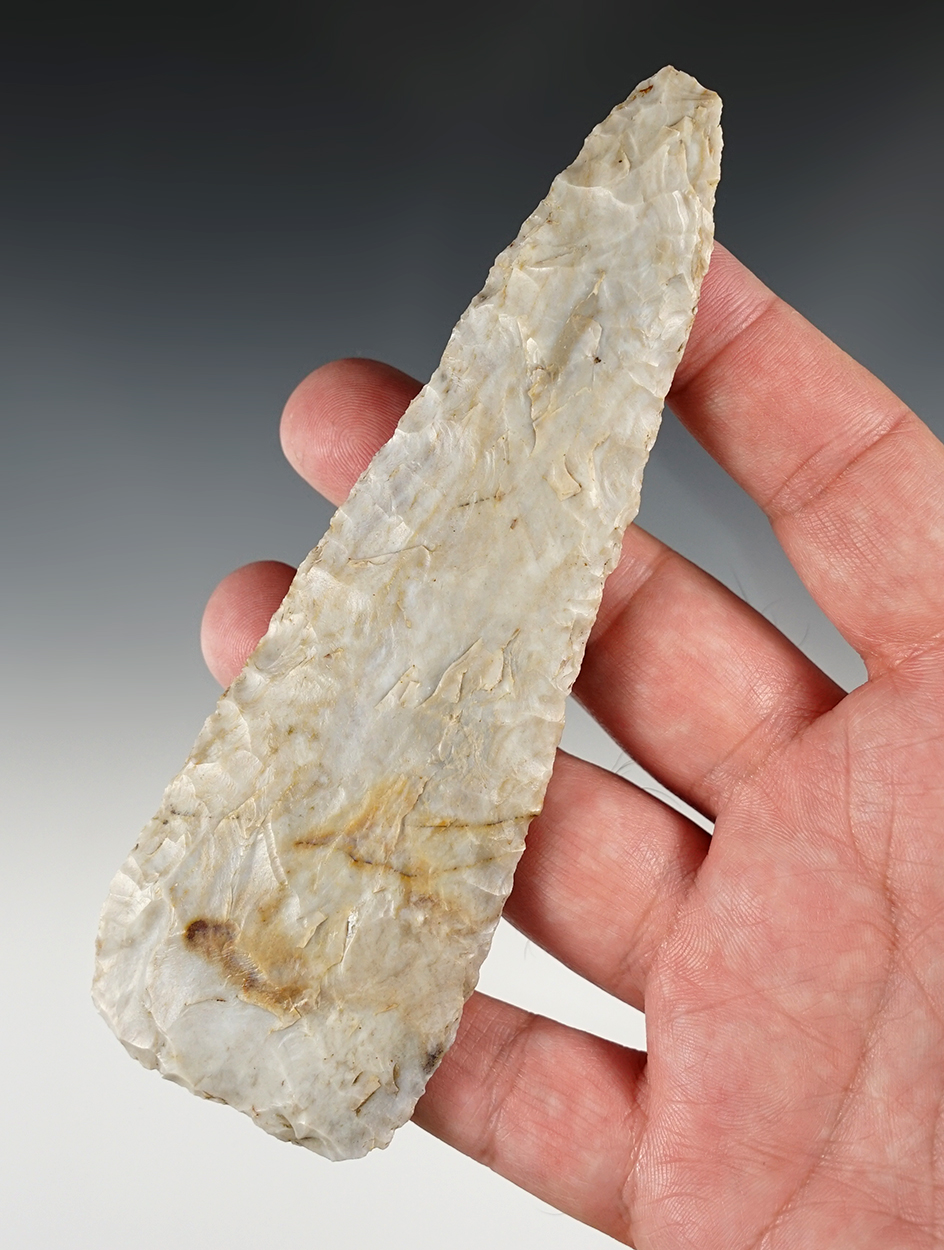5 9/16" Archaic Knife found in Coshocton Co., Ohio. Ex. John Lutz.
