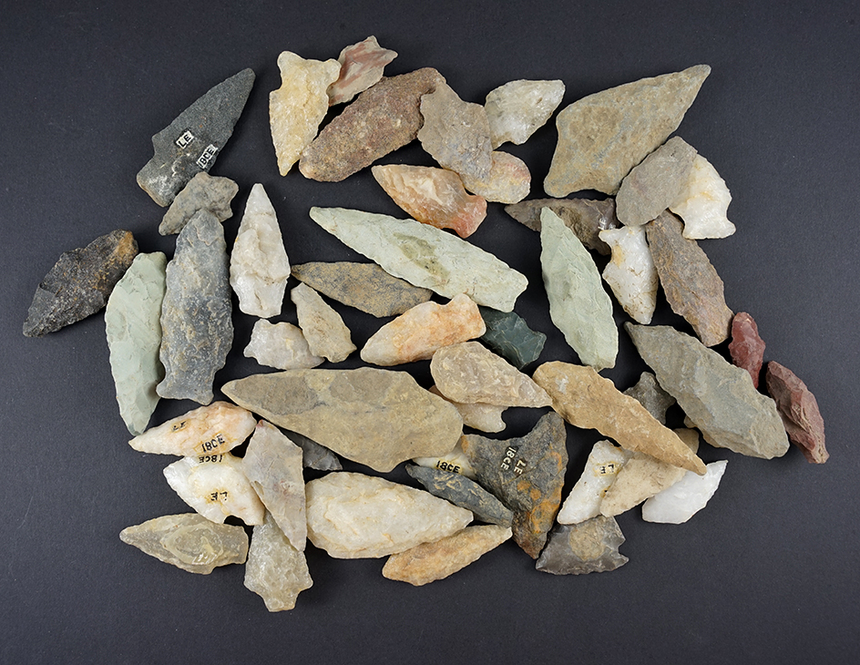 Set of 50 Points found in the Eastern U.S. The largest is 3 1/8".