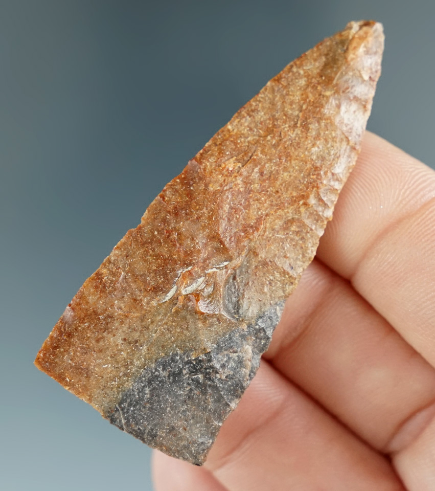 2 1/4" Triangular Knife that is nicely styled and well patinated found near the Columbia Riv