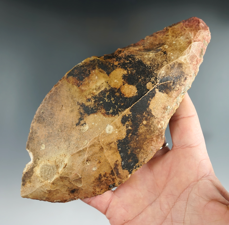 Large 6 1/2" Mayan Flint Dagger/Knife found in Belize.