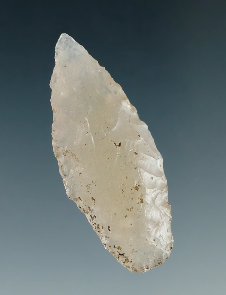 1 1/2" Cascade Leaf made from semi-translucent Agate, found near the Columbia River.