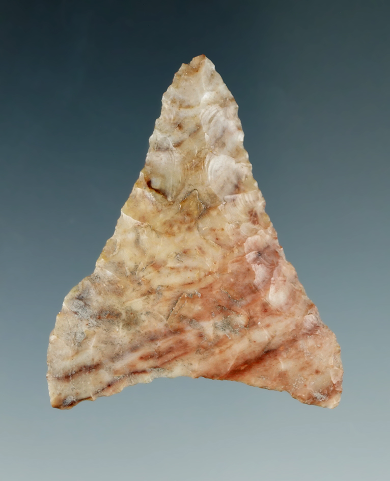 1 3/4" Mule Ear Knife made from beautiful mutli-colored Jasper, found near the Columbia River.