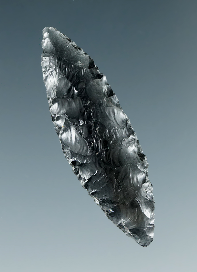 1 1/2" Translucent Cascade that is made from Obsidian and found in Lake Co., Oregon.