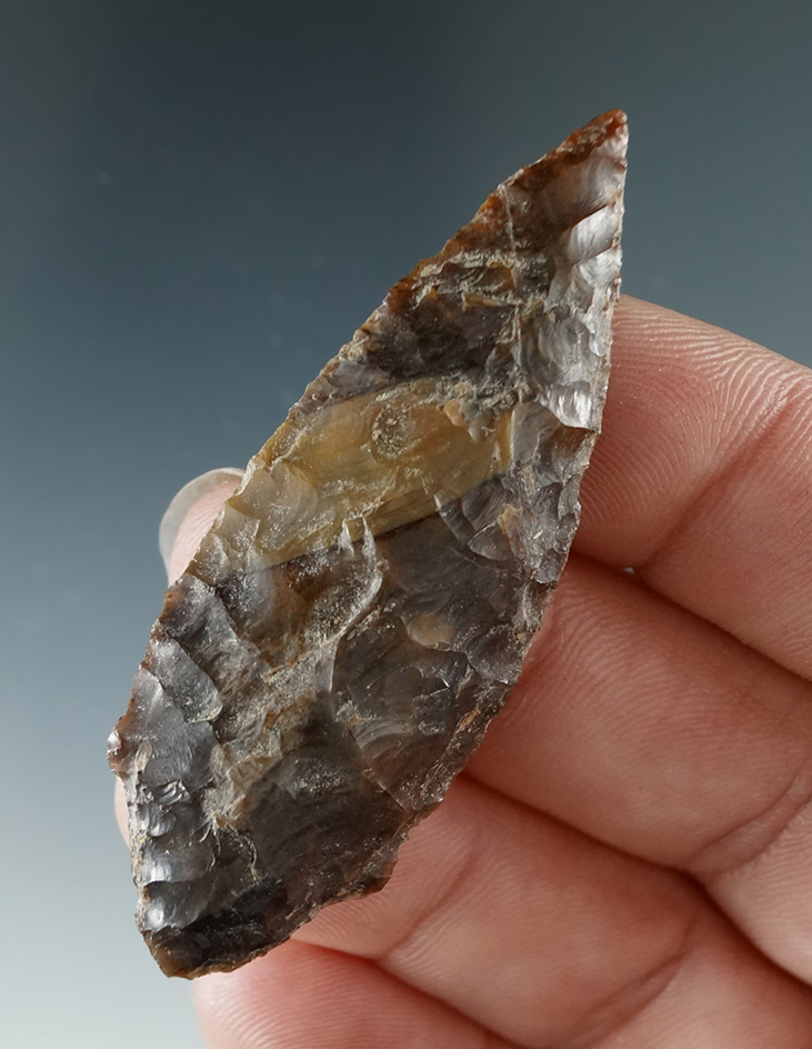 2 1/4" Stemmed Cascade made from Jasper, found near the Columbia River.