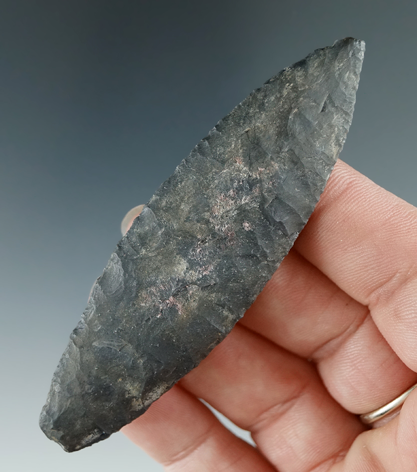3 1/4" Cascade made from Grey Obsidian, found near the Columbia River.