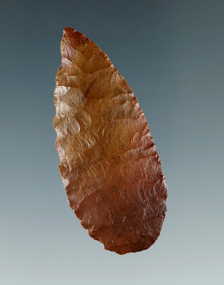 1 13/16" Cascade Leaf made from Jasper, found near the Columbia River.