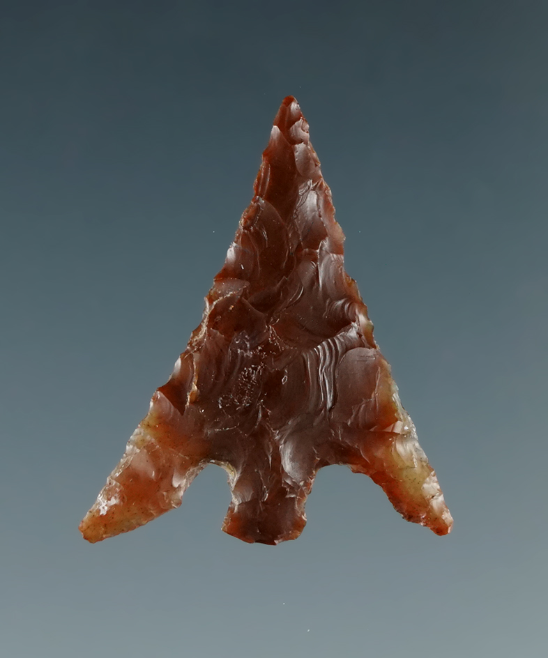 7/8" Columbia Plateau made from semi-translucent Brown Agate, Columbia River.