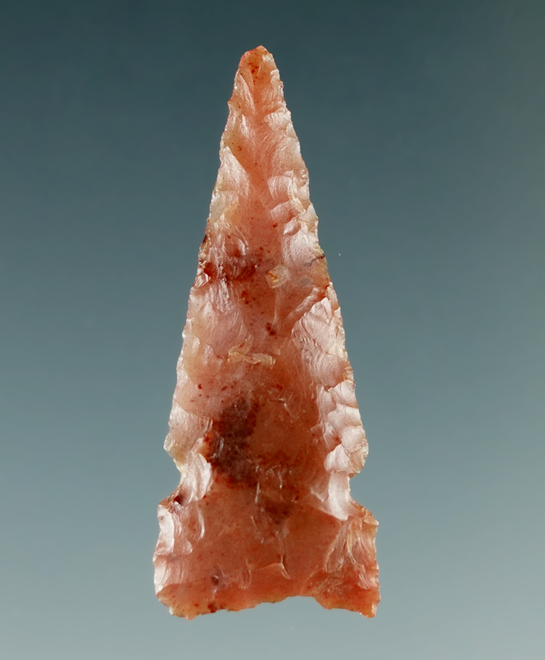 1 1/4" Sidenotch Triangle made from semi-translucent Brown Agate, Columbia River.
