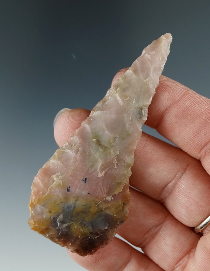 2 7/8" Plateau Pentagonal Knife made from Tan Agate, found near the Columbia River.