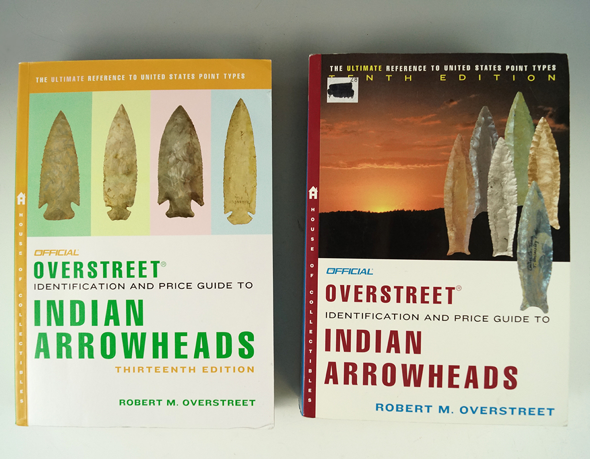 Pair of Books: Overstreet Indian Arrowheads Identification and Price Guide Volumes 10 & 13.