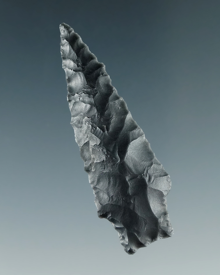 1 3/4" Square Stem Dart made from Jasper, found near the Columbia River.