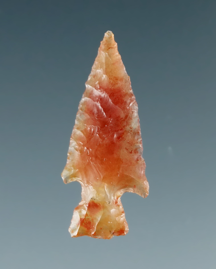 7 /8" Dagger that is nicely flaked from semi-translucent material, found near Umatilla, Oregon.