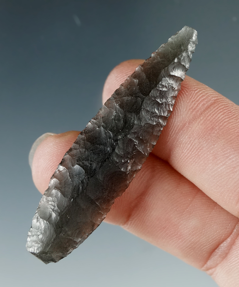 2" Cascade made from Translucent Obsidian, found in the Great Basin, Oregon.