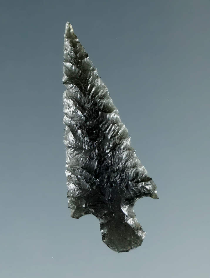 1" Rose Springs made from semi-translucent Obsidian, found near the Columbia River.