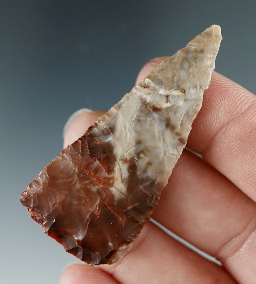2 1/8" Atlatl Valley Triangle Knife made from Agate, found near the Columbia River.