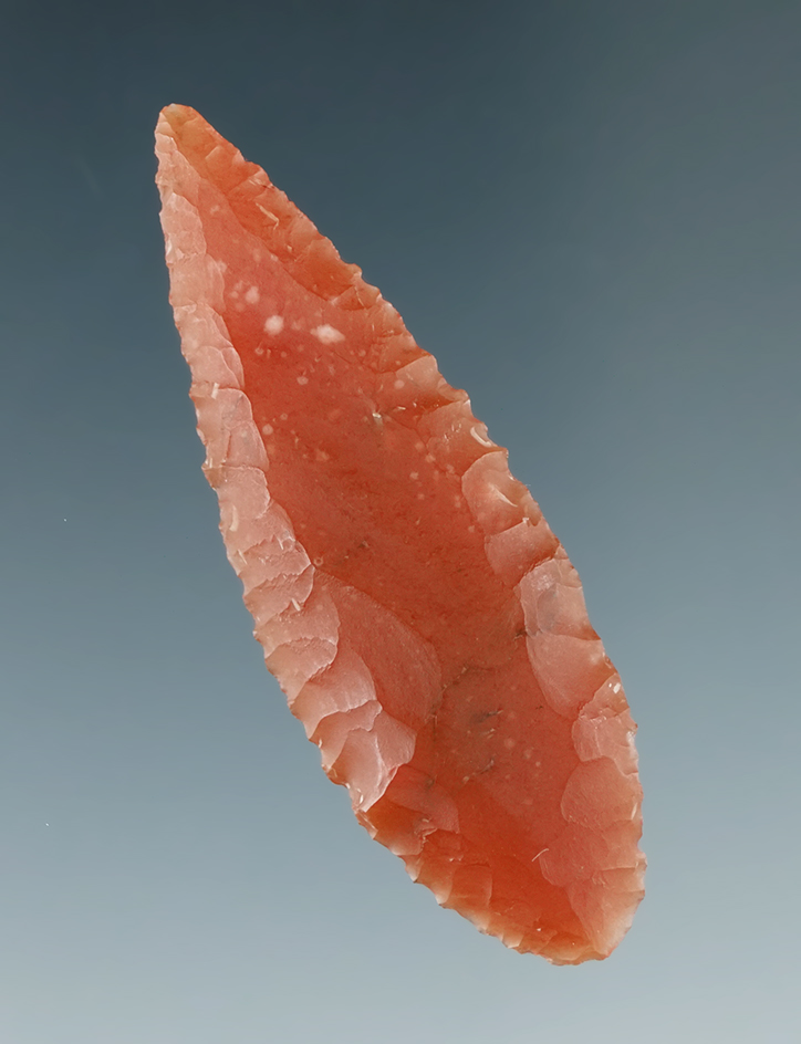 Beautiful material on this 2" Cascade made from Red Carnelian Agate, Columbia River.