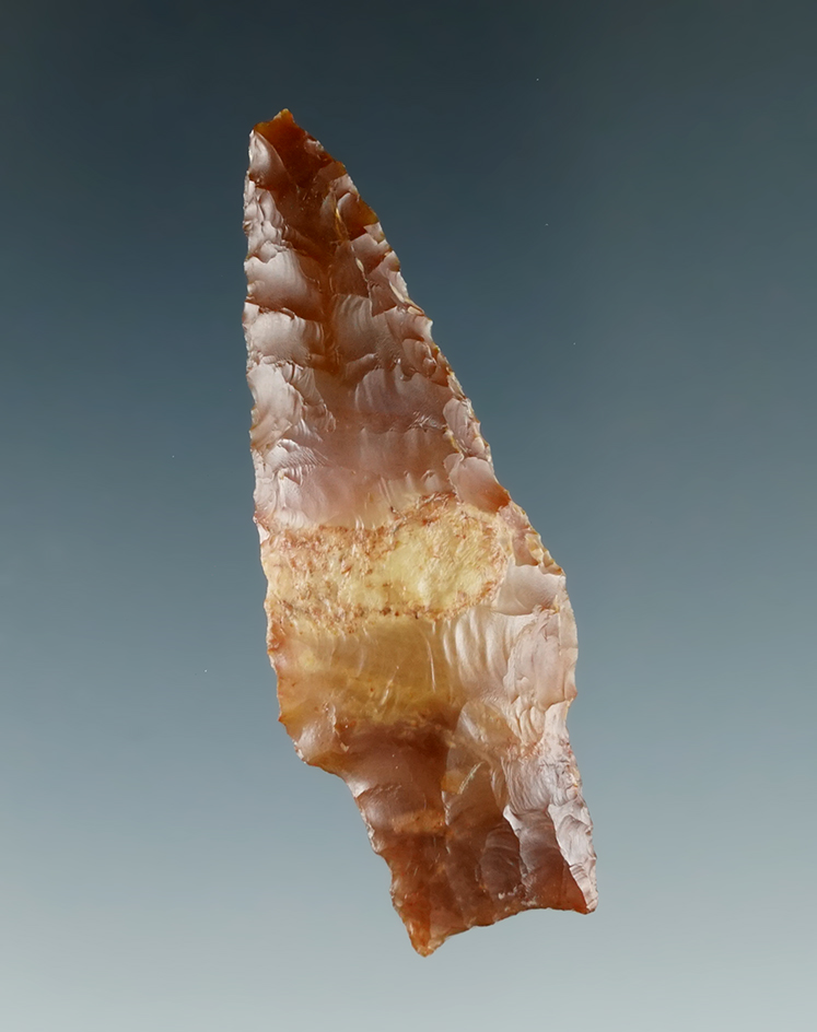2" Square Base Dart made from Agate, found near the Columbia River.