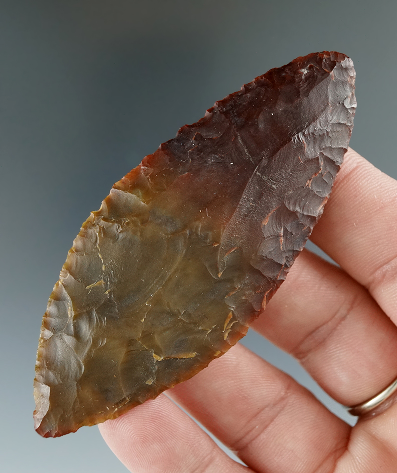 3 1/4" Cascade Knife made from Brown Agate, found near the Columbia River.