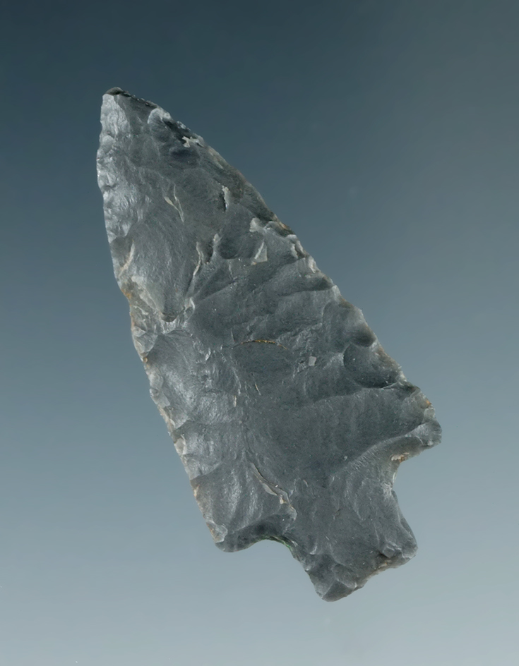 1 5/8" Square Stem made from Grey Obsidian, found in the Great Basin, Oregon.