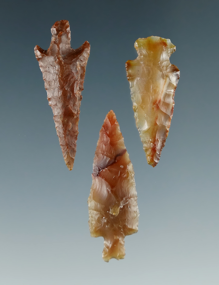 Set of 3 nice Daggers found near Umatilla, Oregon. Largest is 1 1/8".