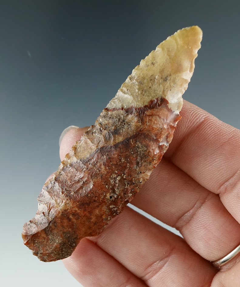 3" Stemmed Knife made from Brown and Cream Agate found near the Columbia River.