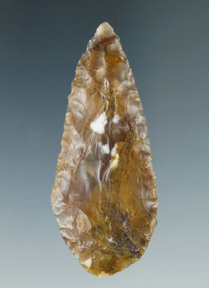 2 3/8" Cascade Knife made from semi-translucent Agate, found near the Columbia River.