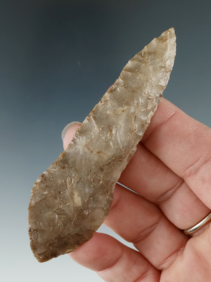 3 7/16" Shouldered Cascade Knife made from Agate, found near the Columbia River.