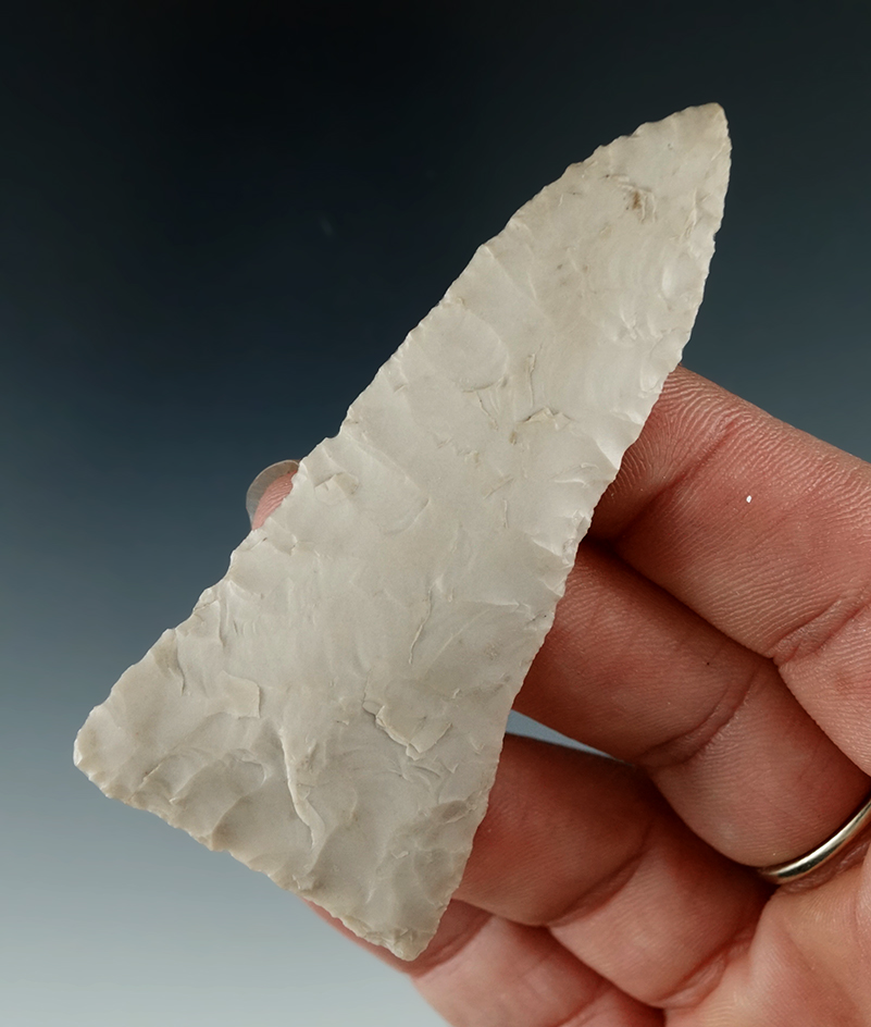 2 7/8" Triangular Knife made from Cream Agate, found near the Columbia River.