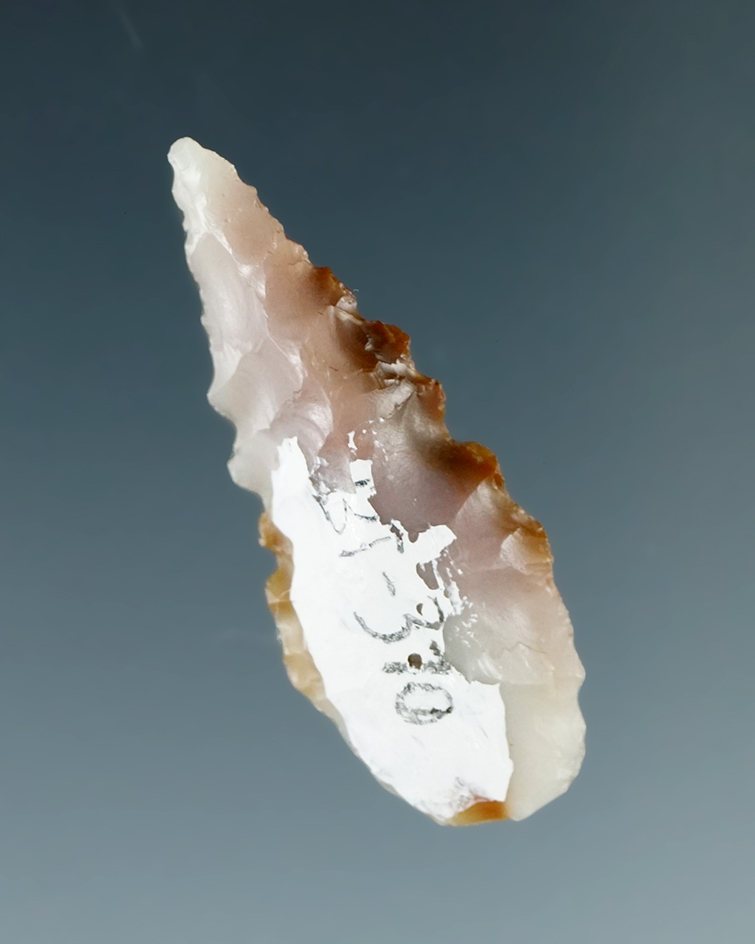 1 3/8" Serrated Cascade made from Agate, found near the Columbia River.