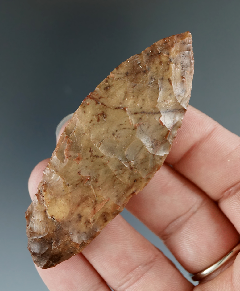 2 15/16" Cascade Knife made from Brown Jasper, found near the Columbia River.