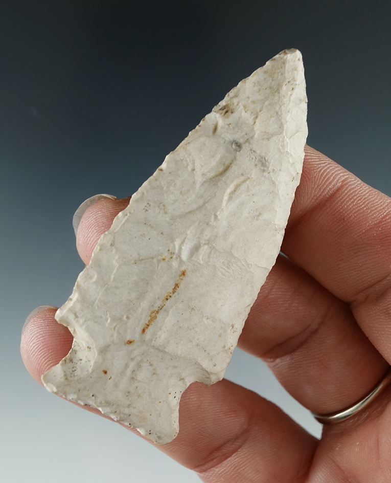 2 1/2" Diagonal Notch made from Jasper. Found near the Columbia River.