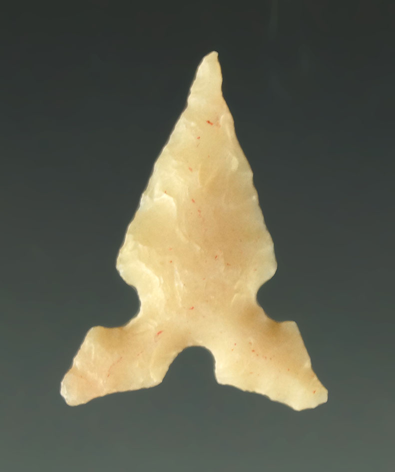 Ex. Museum! 13/16" Toyah that is nicely styled and found in Texas. Ex. Charles Shewey collection.