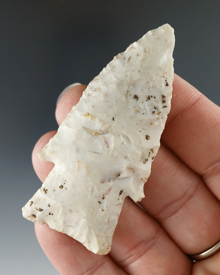 2 1/2" Burlington chert Hardin found in Illinois. Ex. Ben Thompson, Don Simmons.