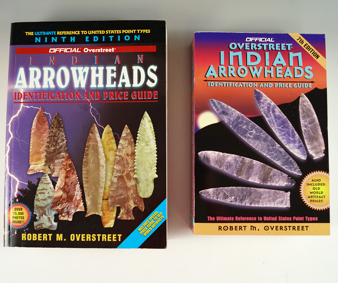 Pair of Books: Overstreet Indian Arrowheads Identification and Price Guide Volumes 7 & 9.