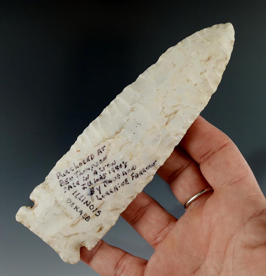 5 3/8" Hemphill/Godar found in DeKalb County Illinois. Ex. Ben Thompson. Stermer COA.