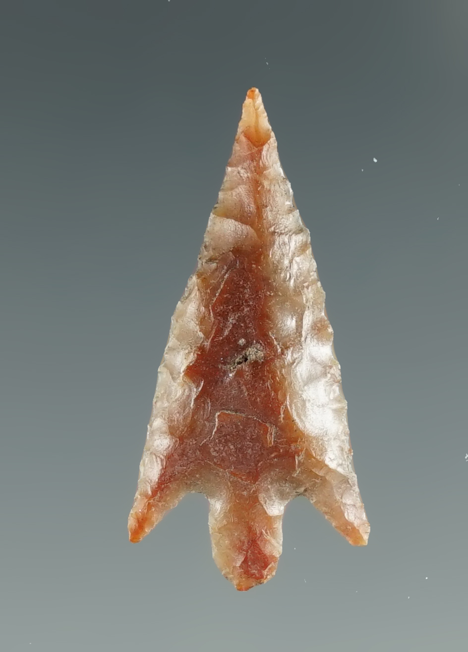 1" Columbia Plateau made from brown Agate. Found near the Columbia River, OR.