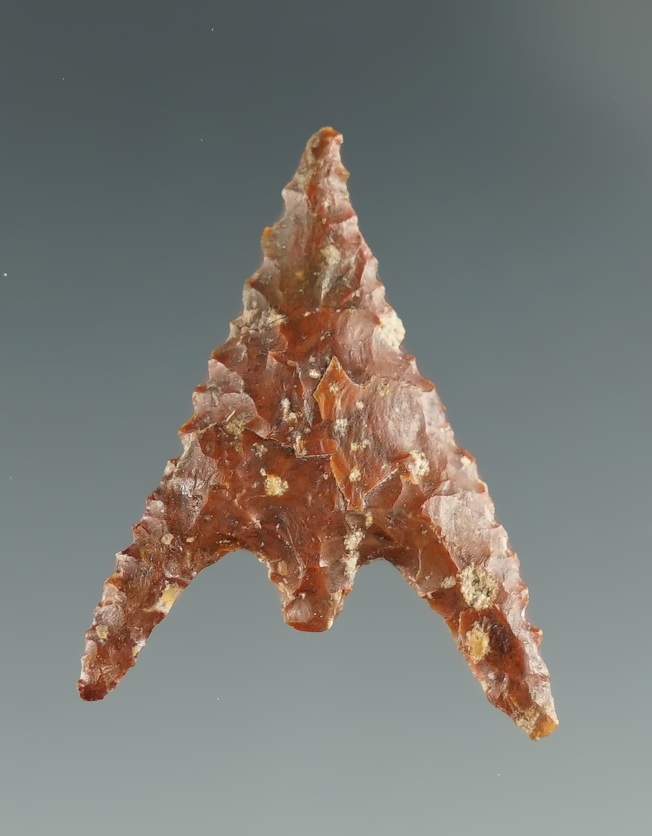 1 1/16" Gunther Barbed made from brown spotted Jasper found in Southern OR.