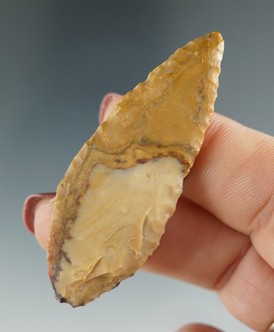 2 1/4" Cascade Leaf Blade made from brown Jasper. Found near the Columbia River, OR.