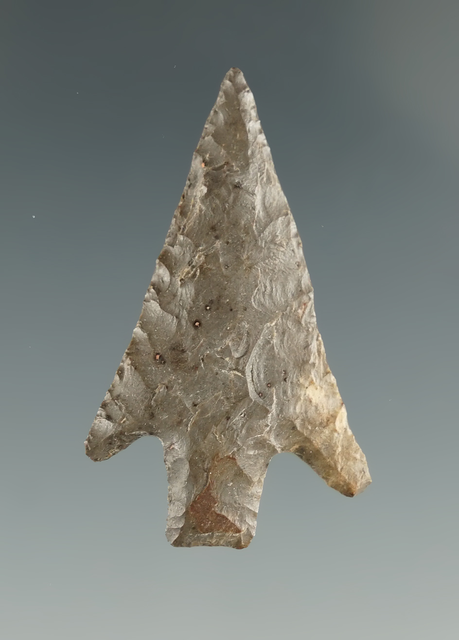 1 5/16" Wallula Gap Square Stem  gray Agate.Columbia River, OR. Pictured in Overstreet #8