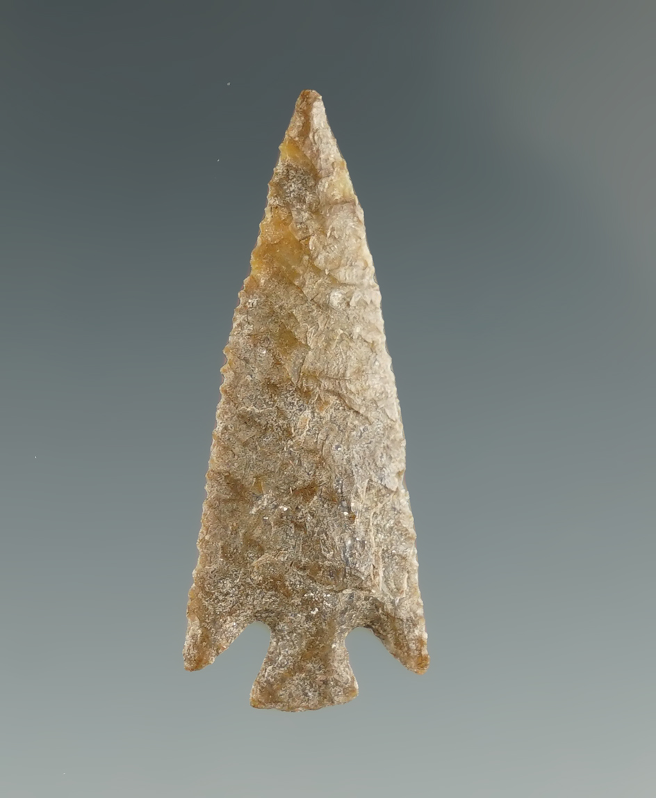 1 1/4" Columbia Plateau with excellent flaking made from gray Agate.  Columbia River, OR.