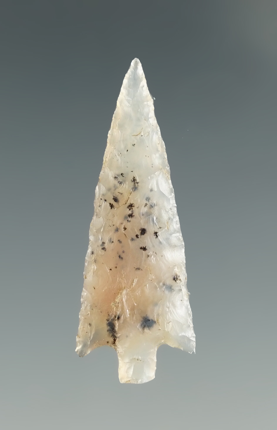 1 3/16" Wallula Gap made from clear moss Agate "Gem". Found near the Columbia River, OR.