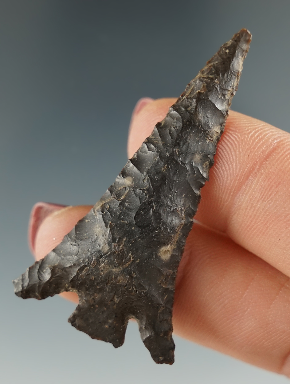 1 7/8" Columbia Plateau made from brown Jasper. Found near the Columbia River, OR. Pictured!