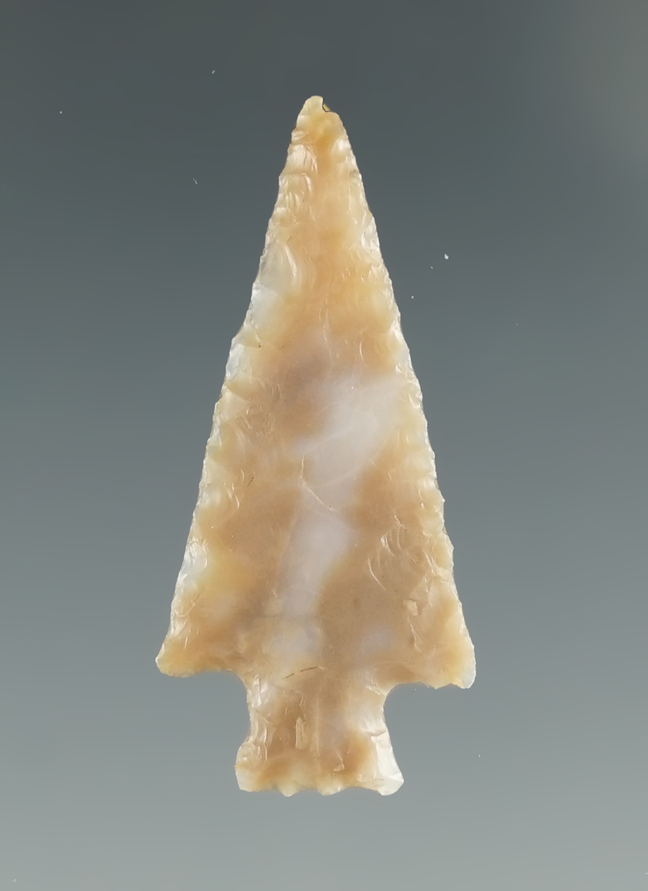 1 1/4" Wallula Square Stem translucent made from brown Agate.  Columbia River, OR.