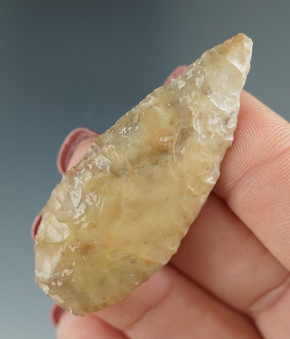 2 1/8" Cascade Knife made from gray Jasper. Found near the Columbia River, OR.