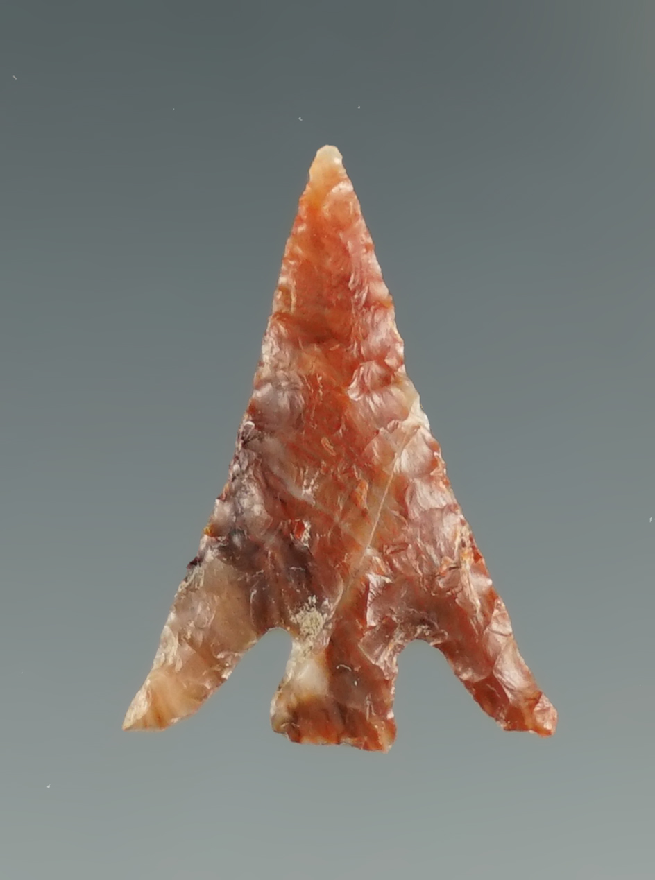 7/8" Columbia Plateau made from red translucent Agate "Gem".  Columbia River, OR.