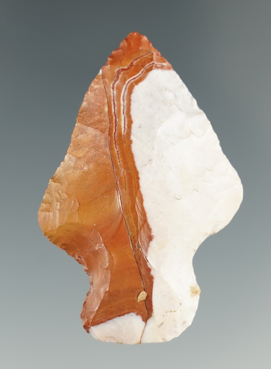 1 7/8" Knife made from brown and white Agate. Found near the Columbia River, OR.