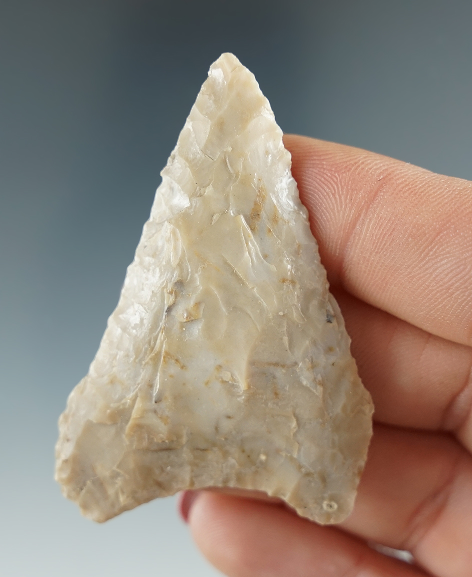 2 3/16" Mule Ear Knife made from light tan Agate. Found near the Columbia River, OR.