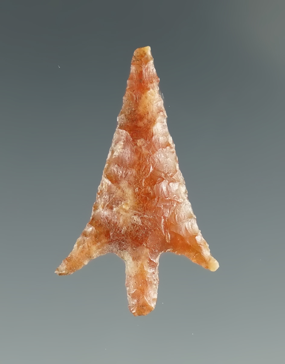 1" Columbia Plateau Pin Stem made from caramel Agate. Found near the Columbia River, OR.