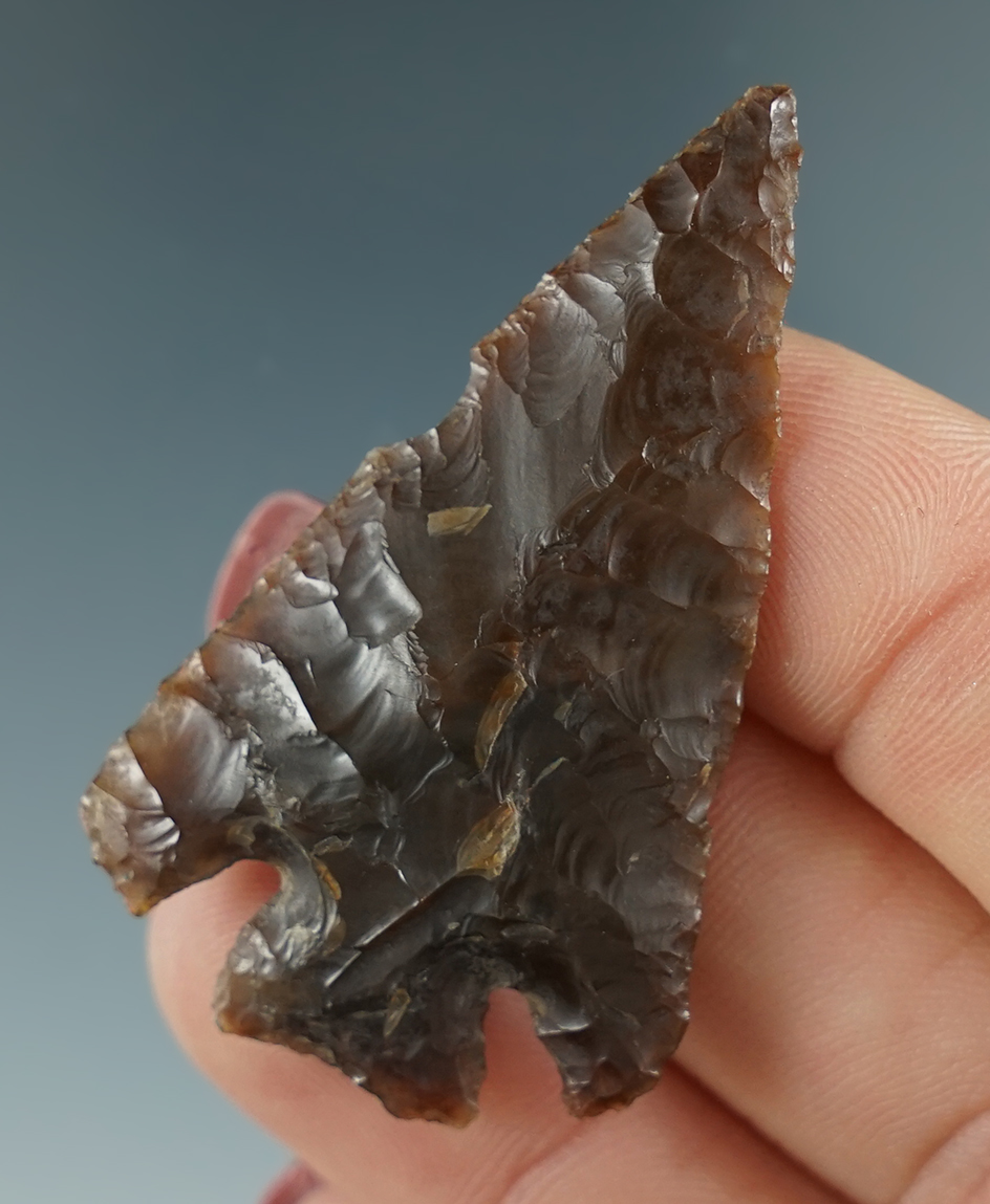 1 15/16" Quilomene Bar made from translucent root beer Agate . Columbia River, OR. Pictured!