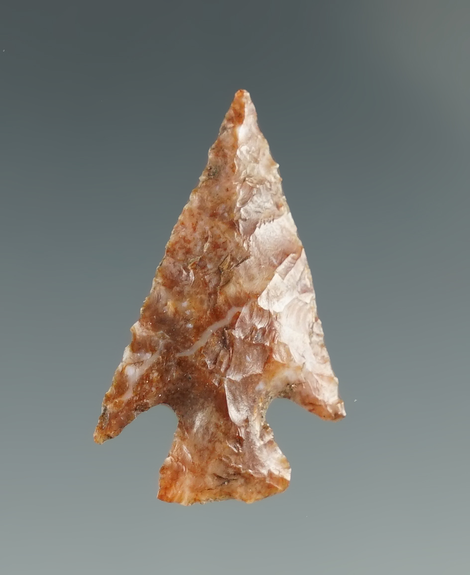 1" Columbia Plateau made from brown and cream Agate. Found near the Columbia River, OR.